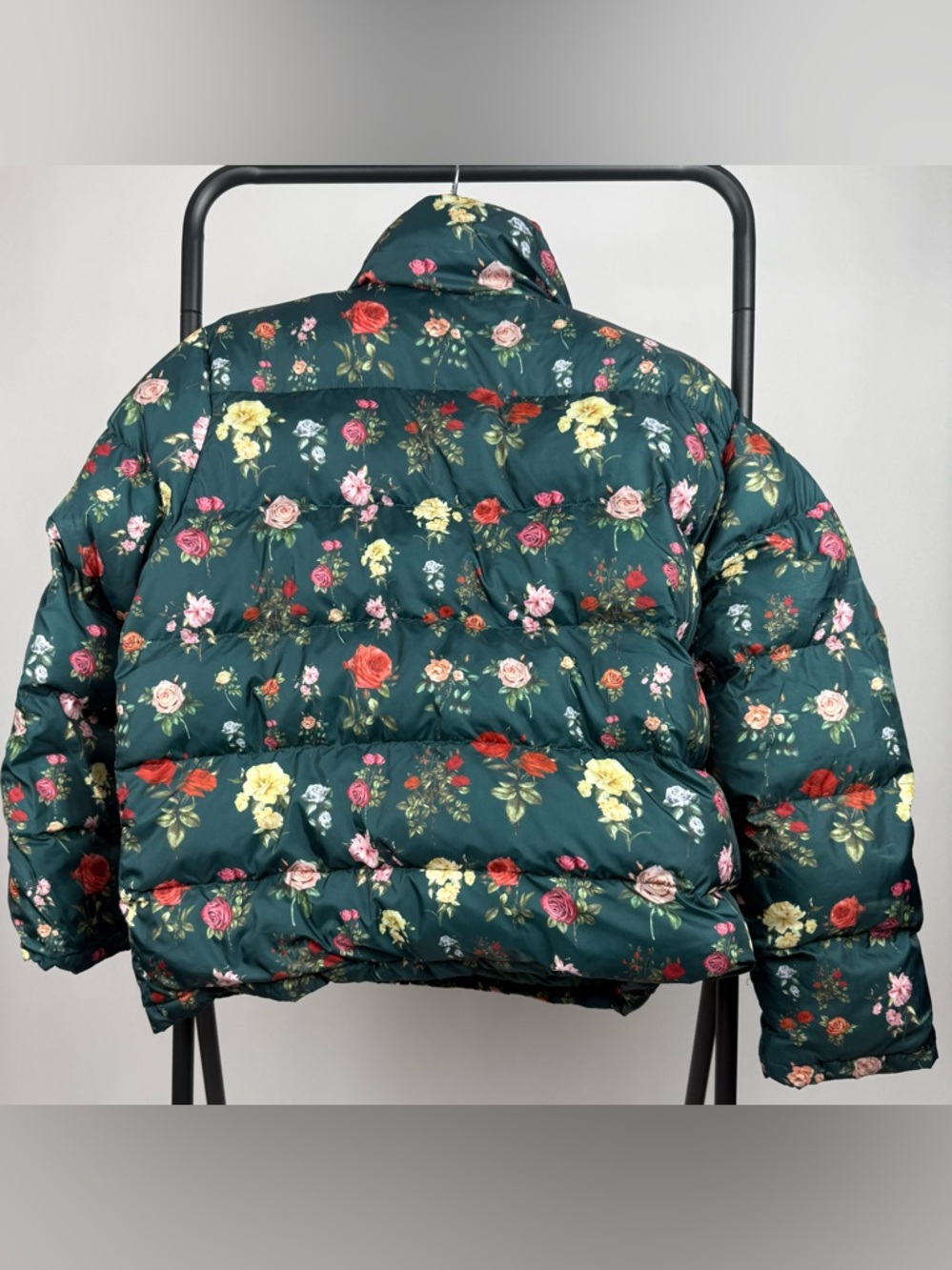 Anthropologie Nuuly Rachel Antonoff Jemma Rose Floral Puffer Jacket EUC - Picture 6 of 9